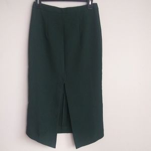 Asos Forest green midi skirt NWT
